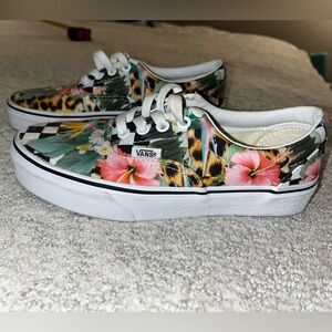 Vans Women's Tropical Floral and Leopard Print Sneakers